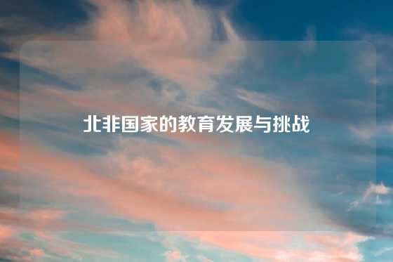北非国家的教育发展与挑战